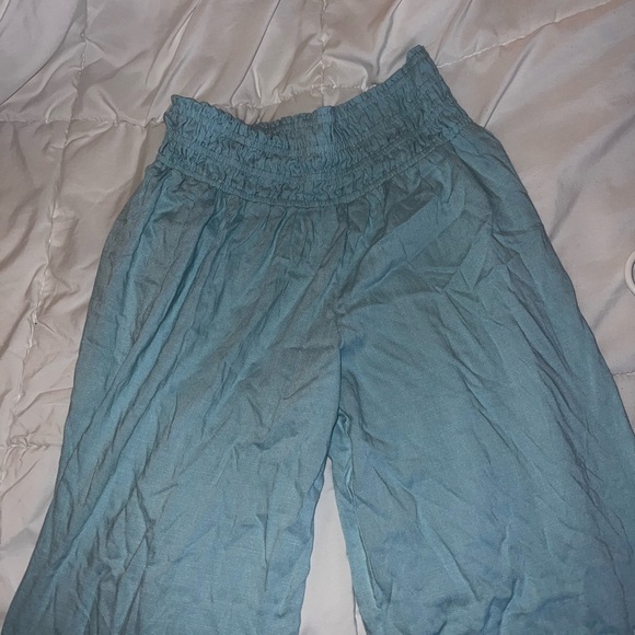 blue forever 21 flowy pants - Picture 1 of 3